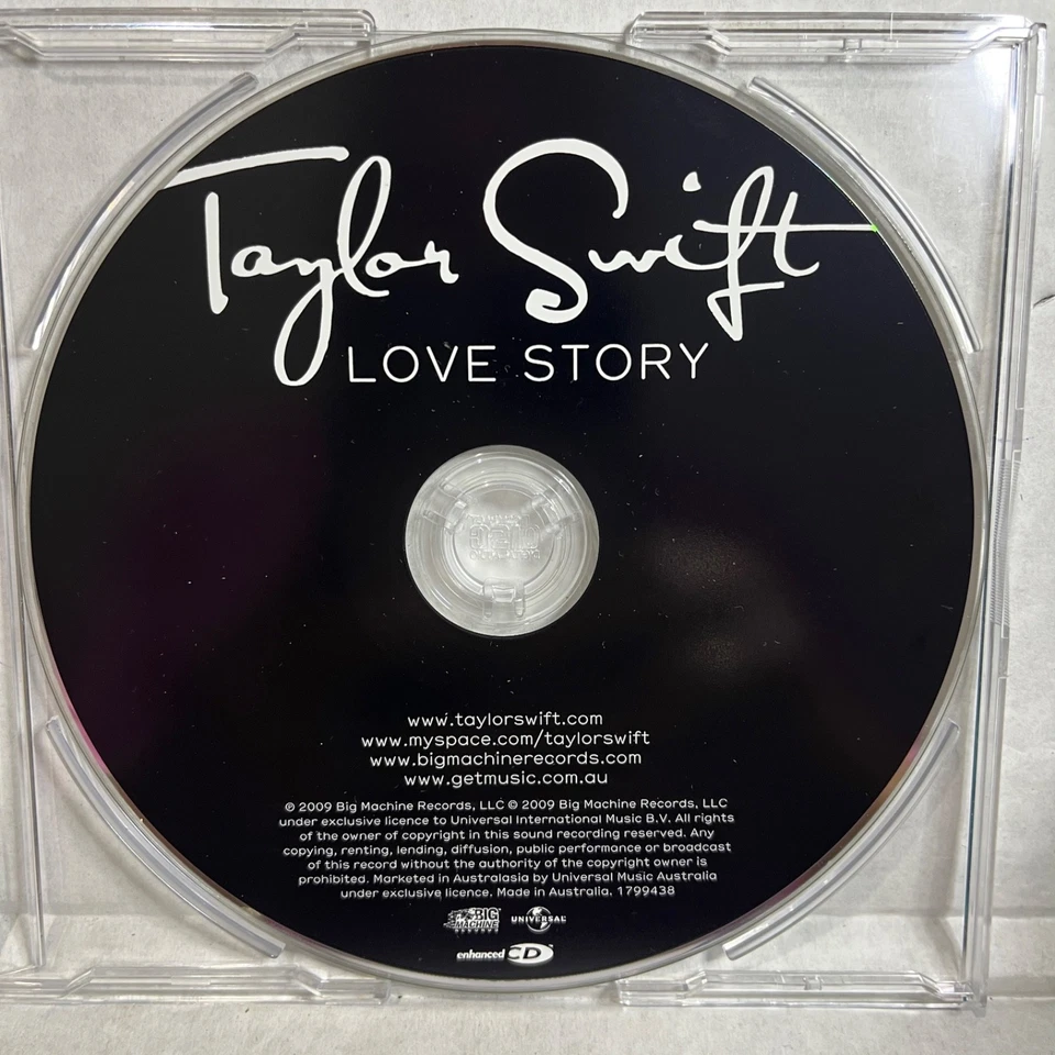 Taylor Swift Love Story 3 Track CD Single Plus Video 2009 Aus Pressing - Image 3 of 3