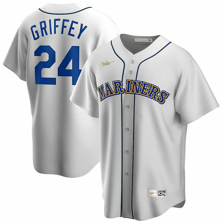 Ken Griffey Jr Seattle Mariners Nike Cooperstown Collection Jersey  Men's XL MLB