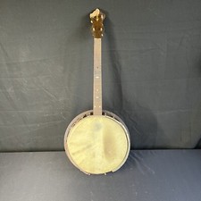 Vintage 1920 s Wooden 4 String Banjo Guitar No Strings