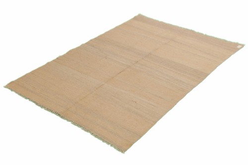 Genuine 6'7" x 9'8" Flat Woven Kilim Wool Area Rug Area Rug Carpet - Picture 3 of 12