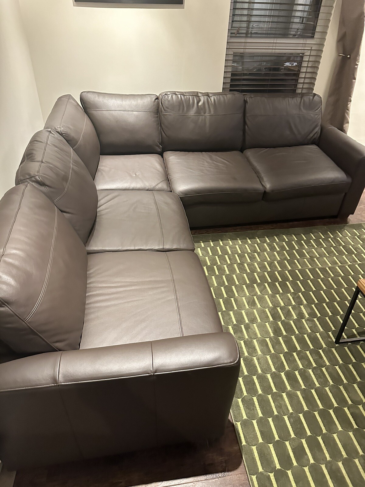 john lewis oliver Corner Sofa In Nature Brown Leather eBay