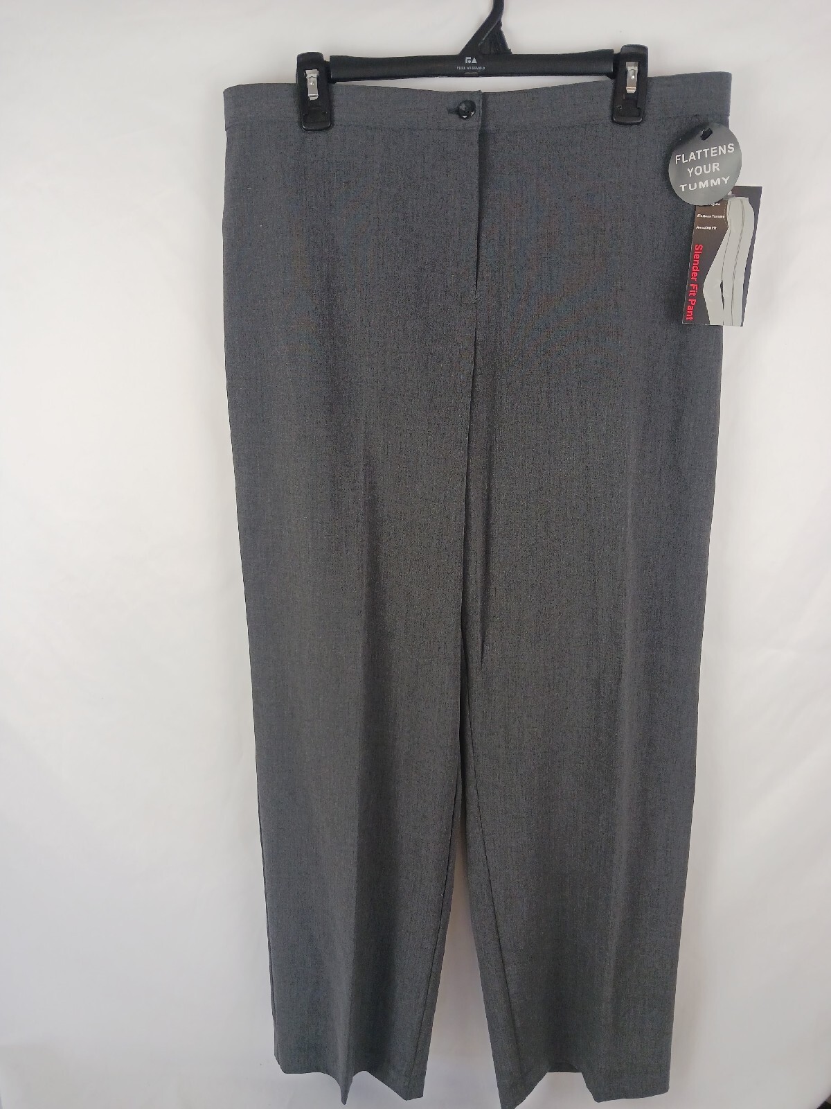 Briggs Petite New Women's Gray Dress Pants Straight Leg Slimming 16P eBay