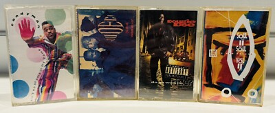 Lot Of 4 Vintage Cassette Tapes-Candyman,Dougie Dee, Jodeci, Soul2Soul Untested
