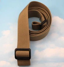 RIFLE SLING ~ 1 1/4" DESERT SAND POLYPRO ~ 1.25" x 42"