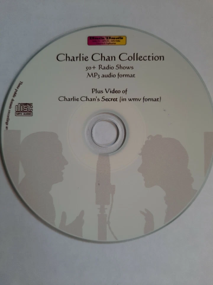 Charlie Chan / Detective Crime Radio Shows OTR - 60+ Half hr shows on Mp3 CD