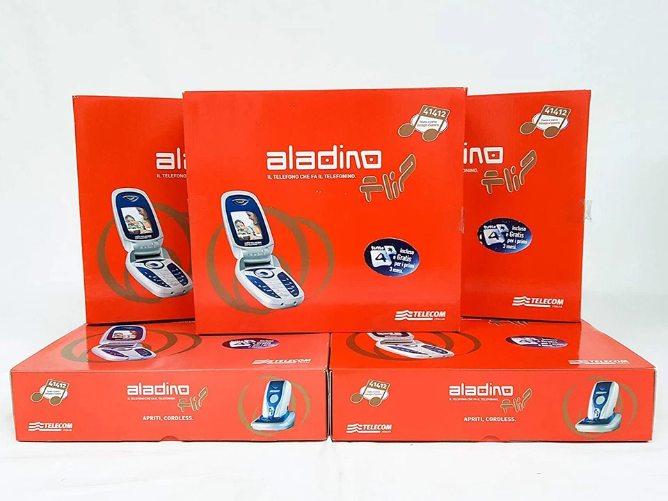 Telefono Cordless Telecom Aladino Flip, Rubrica, Fotocamera, Vivavoce, Blu - Immagine 3 di 3