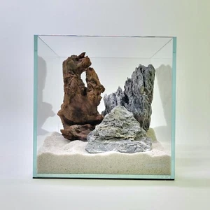 1, 2, 3, 5, 7, 12 and 15 Gallon Cube Rimless Tank, Low Iron Ultra Clear Glass