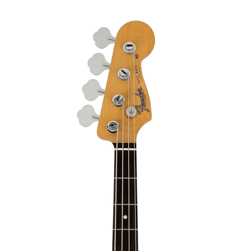 Fender Japan Scandal Tomomi Jazz Bass Guitar, RW FB, Clear Fiesta