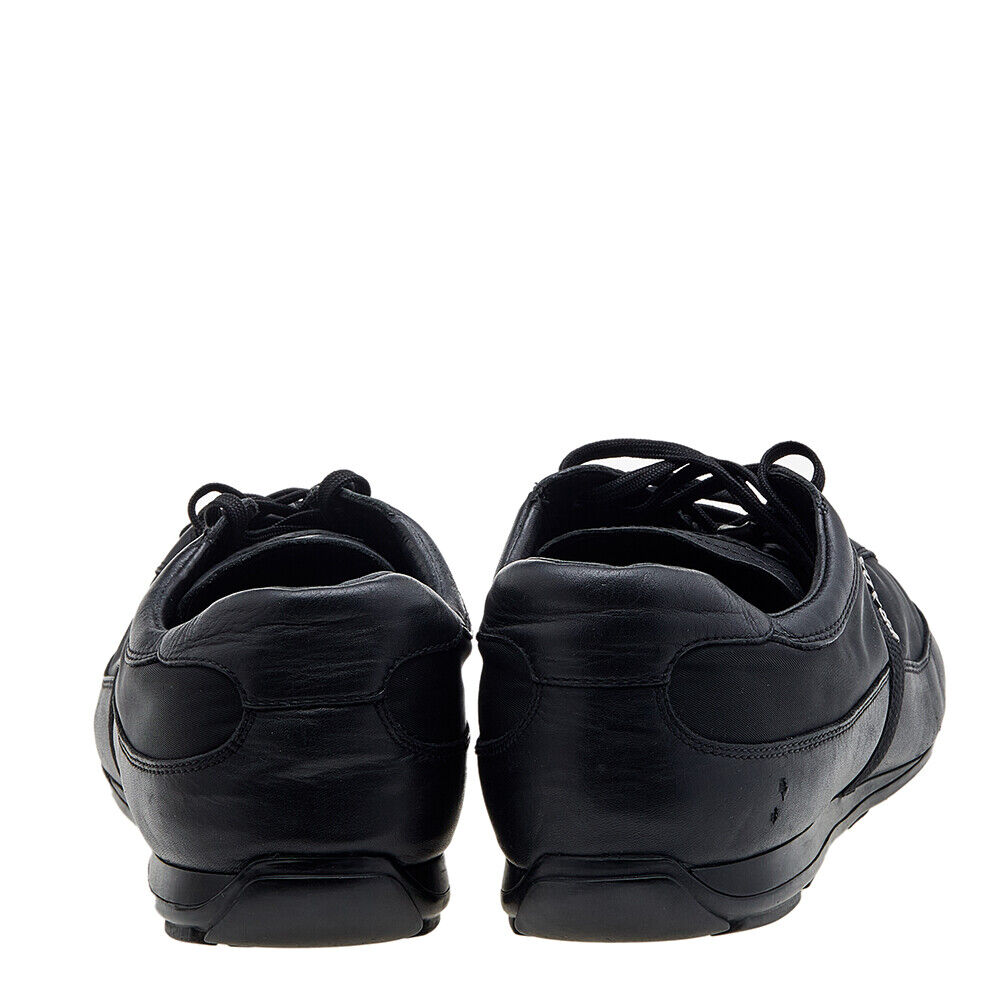 Prada Sport Black Leather And Nylon Low Top Sneakers Size 44 Prada Sport Black Leather And Nylon Low Top Sneakers Size 44