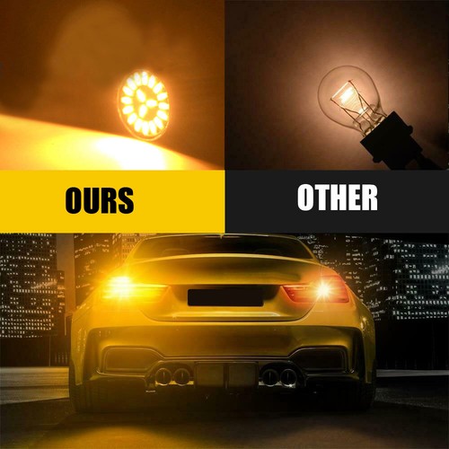 4x Amber Orange Car Light LED Rear Turn Signal Light Bulb Blinker Indicator Lamp - Picture 10 of 13