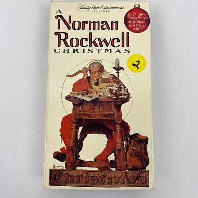 A Norman Rockwell Christmas VHS Video - Eddie Albert - 1993 F.H.E.