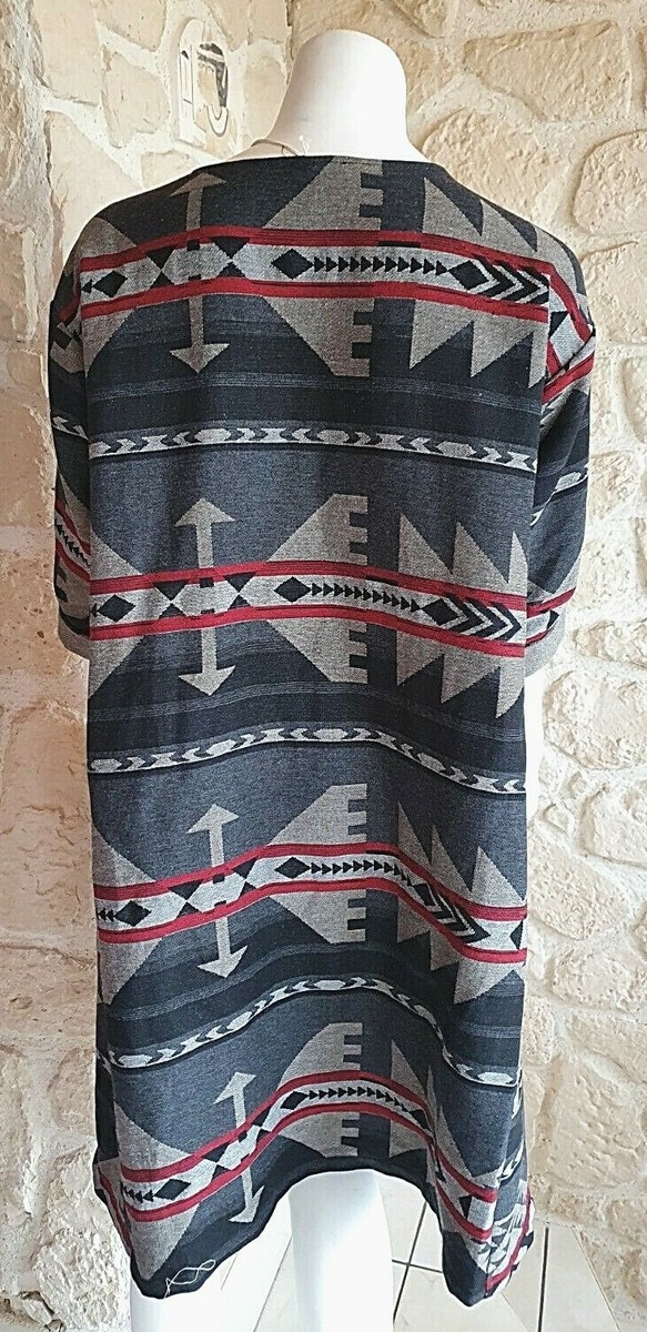 Robe kaki/marron neuve Talia Benson 100% coton taille unique (sm3