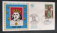 ENVELOPPE PREMIER JOUR 1967 TIMBRE HISTOIRE FRANCE SAINT-LOUIS PARIS N°1539 FDC