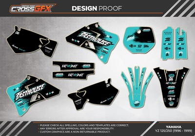 1996 1997 1998 1999 2000 2001 Graphics Kit for YAMAHA YZ 125 YZ