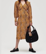 Ganni midi dress with print casual dress dress size 40 new