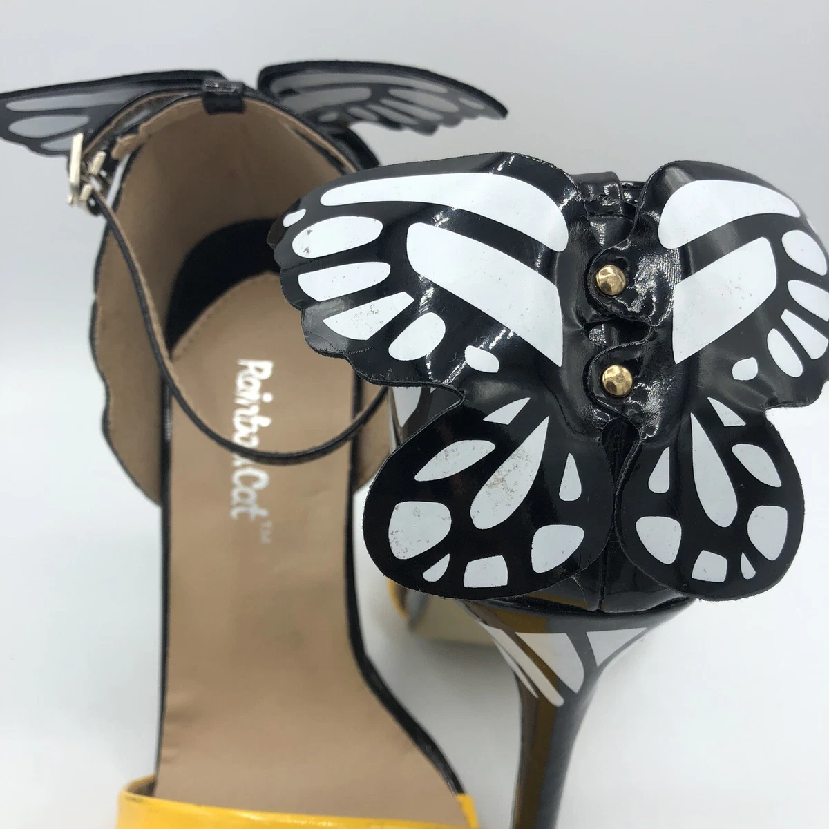 Butterfly heels shop black
