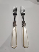 EME Flatware Napoleon 2 DINNER FORKS Ivory Pe...