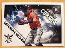 2020 Topps Big League Baseball CARLOS CORREA Houston Astros Defensive Wizards
