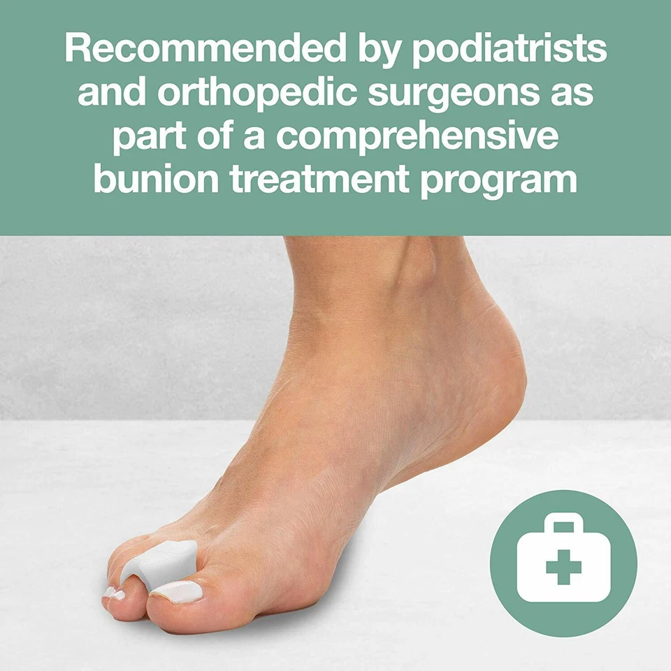 Corrector de dedos ZenToes enderezadora de juanete 4 espaciadores de bucle único separadores pie Foto 3 de 4