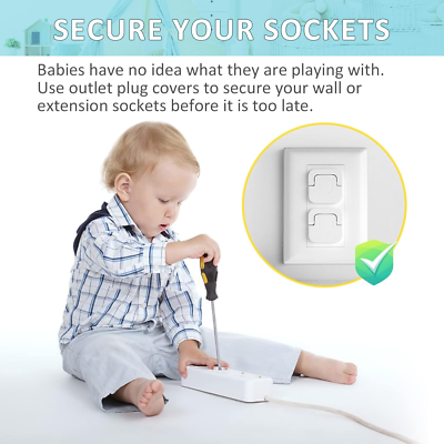 Bates - Baby Safety Outlet Cover Box, 2 Pack, Baby Proof Outlet Covers Baby Proofing - View #9