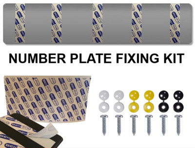 Licence Plates Replacement BEK-FIX License Plate Fixing Kit - 6 Caps ...