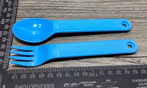 Tupperware Microwave Divided Container Lunch Set Carry Bag Cutlery Peacock Blue - Bild 19 von 21
