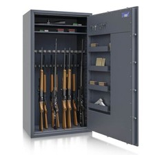 Waffenschrank Waffentresor Grad Klasse 1 Langwaffen - 26 Halter - S&G E-Schloss