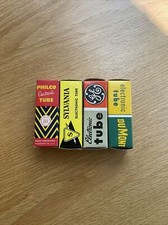 4 Pack Of Vintage Electron Tubes- Philco, Sylvania, GE, Dumont