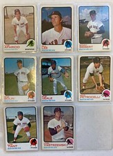 1973 Topps; Red Sox Team (Carl Yastrzemski HOF, etc..) MLB Baseball Cards