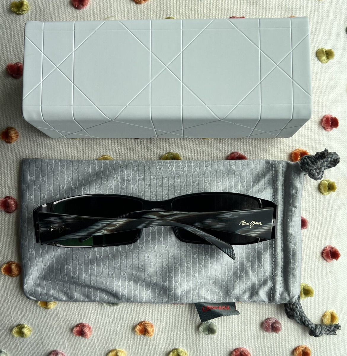 Maui Jim Nalu MJ 122 02 Back Frame + Polarized Neutral Grey Lenses