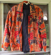 Fuda International Two piece Silk Jacket  Pants - Size Large