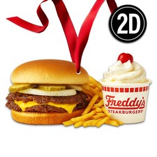 Freddys Burger Acrylic Christmas Ornament Frozen Custard Fast Food Gift 064