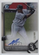 2022 Bowman Chrome Prospect Refractor 113/499 Oscar Colas #CPA-OCS Auto nd3