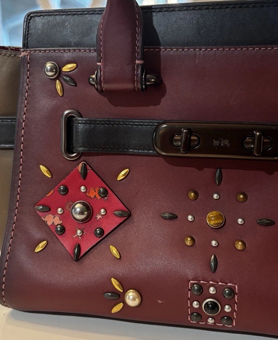 COACH Swagger 27 with Colorblock  Patchwork Prair… - image 14