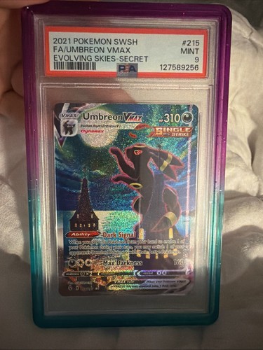 POKEMON SWORD & SHIELD EVOLVING SKIES SECRET FULL ART/UMBREON INCLUDES GUARD
