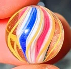 19/32"- Well Made Very Fat Complex Core German Handmade Marbles , NM++++/MM