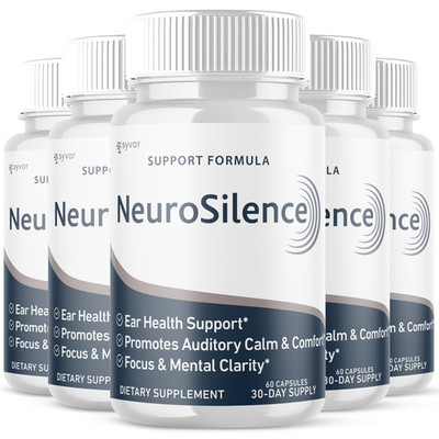 (5 Pack) NeuroSilence Ear Health Support Advanced Neuro Silence Formula 300 Caps