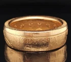 22K Gold $20 LIBERTY DOUBLE EAGLE COIN Band Ring Size 11 United States 22 Grams
