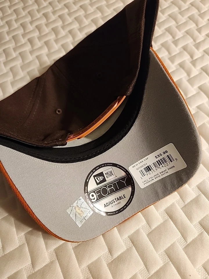 Sombrero Phoenix Suns New Era Snapback Marrón/Naranja Otoño/Otoño Diseño Hoja Cosida Foto 3 de 4