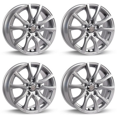 Set of 4 17in Silver Alloy Wheel Rims for 2005+ Chevrolet, RTXA2CE 17x7.5 5x114.