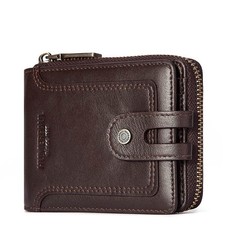 Cartera De Cuero Para Hombre Billetera Carteras Corta Cartera De Moda Clasico US