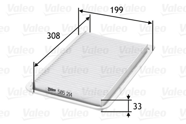 Valeo Luftfilter 585214 Filtereinsatz FüR Mazda BK BL BK14 DE3FS Bifuel MZR BK12-image