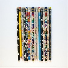 Pencils Lot of 33 - Mixed Lot - Various Makers Unused Eraser Tops, School