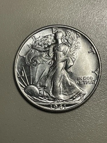 1941 S Liberty Walking Half Dollar 50 Cents US Eagle America VF to XF