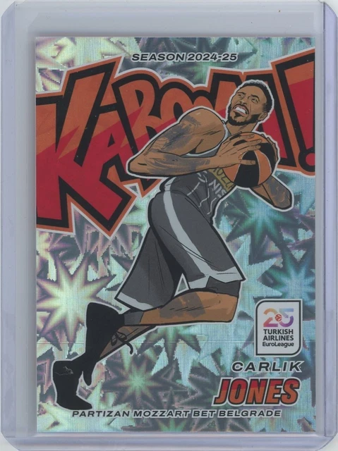 2024-25 Crown Royale EuroLeague Basketball #25 Carlik Jones KABOOM Case Hit