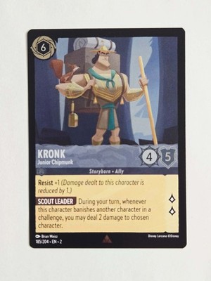 Kronk Junior Chipmunk COLD FOIL 185/204 - Rise of the Floodborn Lorcana