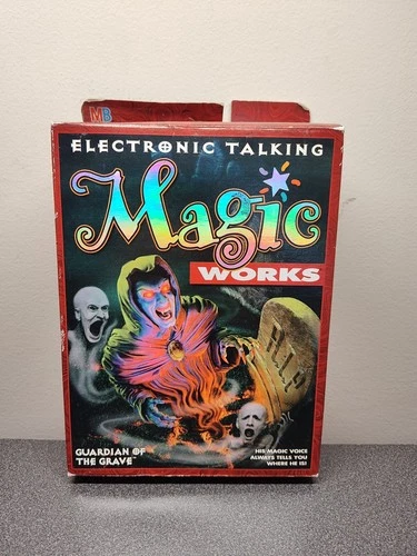 Vintage 1995 Electronic Talking MAGIC WORKS Guardian of the Grave Milton Bradley