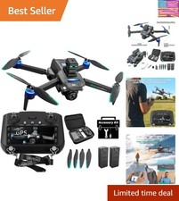 2K UHD GPS Drone with Camera for Adults - 5.9" Screen Remote Controller, Obst...