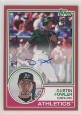 2018 Topps 1983 Topps Design Auto Red 18/25 Dustin Fowler #83A-DFW Auto 06z2