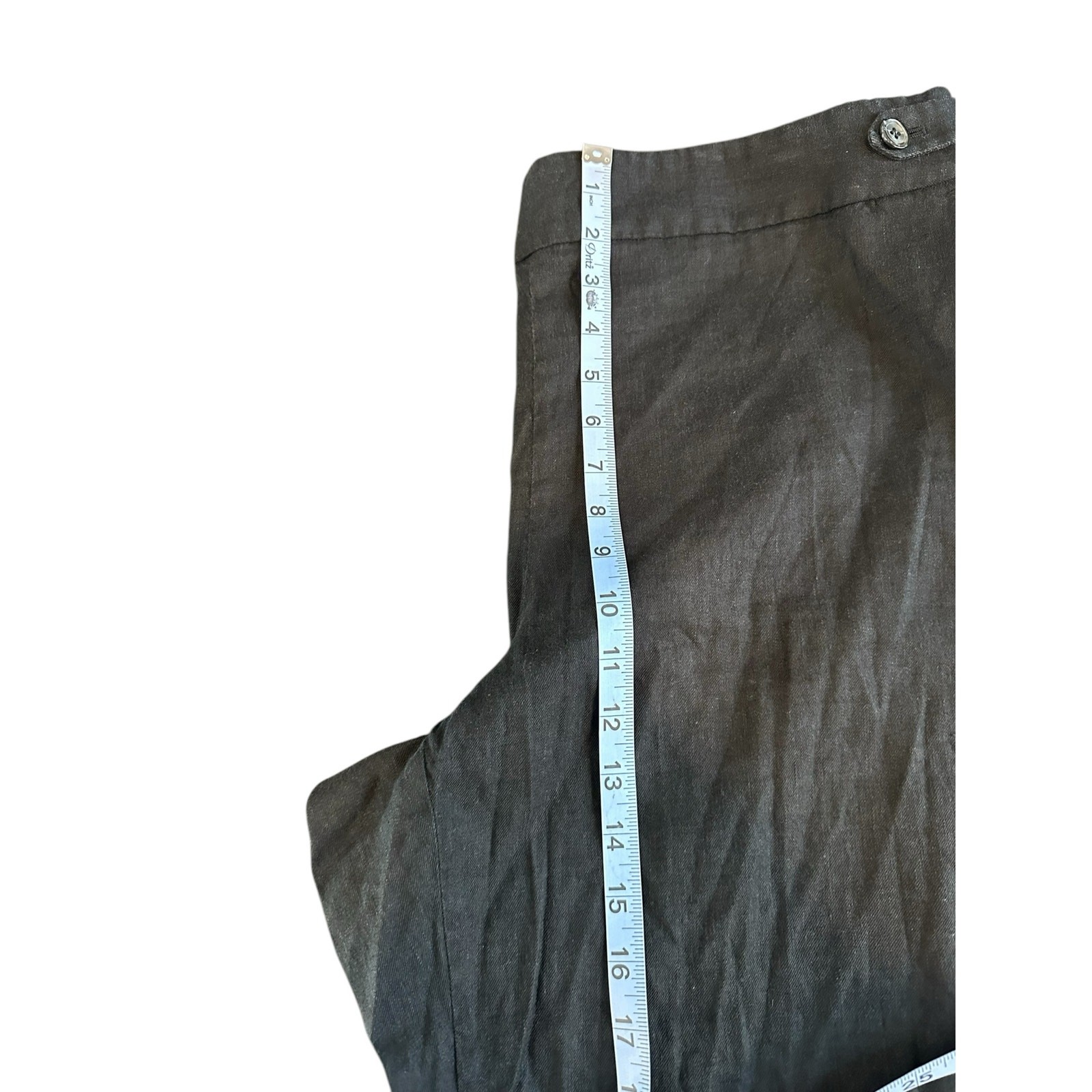 Talbots Black Basic Relaxed Langenlook Linen Blen… - image 9